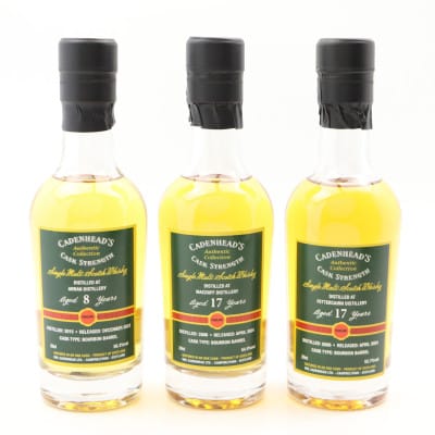 Macduff 2006 17 Year Old, Arran 2015 8 Year Old & Fettercairn 2006 17 Year Old Cadenhead’s 3 x 20cl