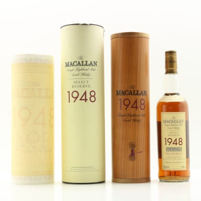 Macallan 1948 51 Year Old Select Reserve With Certificate