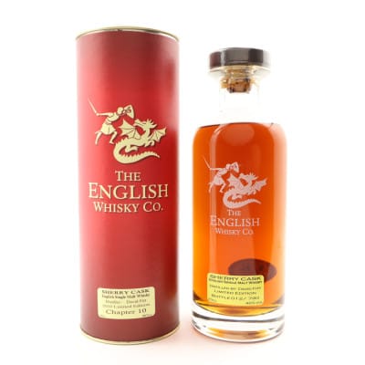 English Whisky Co. Chapter 10, Sherry Cask, Cask #733, 2017, 46% whisky bottle