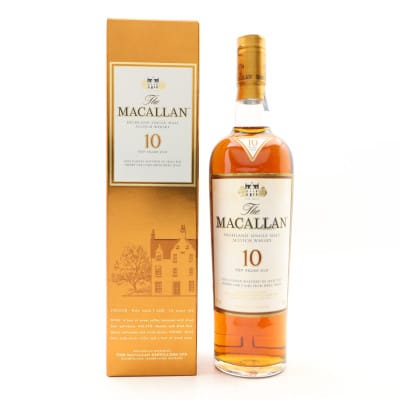 Macallan Fine Oak 10 Year Old, Bourbon & Sherry Oak Cask, 40% whisky bottle