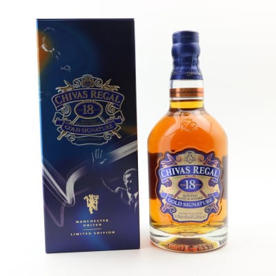 Chivas Regal 18 Year Old Gold Signature Manchester United Limited Edition Tin