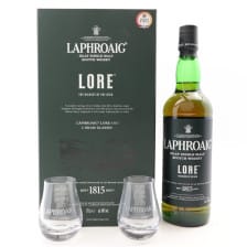Laphroaig Lore With Glasses