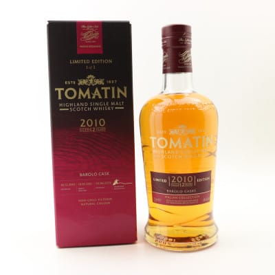Tomatin 2010 12 Year Old Barolo Italian Collection