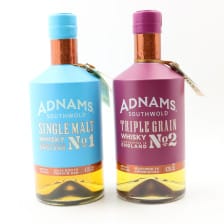 Adnams No 1 English Single Malt Adnams No 2 English Triple Grain 2 X 70cl