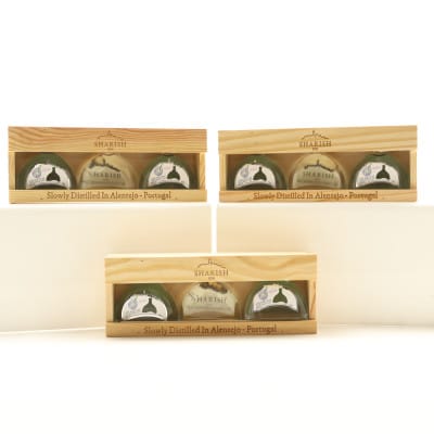 Sharish Gin Wooden Gift Pack Minis 9 x 5cl