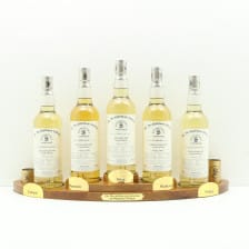 SIGNATORY UN CHILLFILTERED REGIONAL COLLECTION 5 X 70CL WITH PLINTH GLASSES AND MEASURES