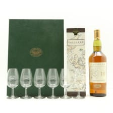 TALISKER 10 YEAR OLD 1L  CLASSIC MALTS OF SCOTLAND NOSING GLASSES X 6