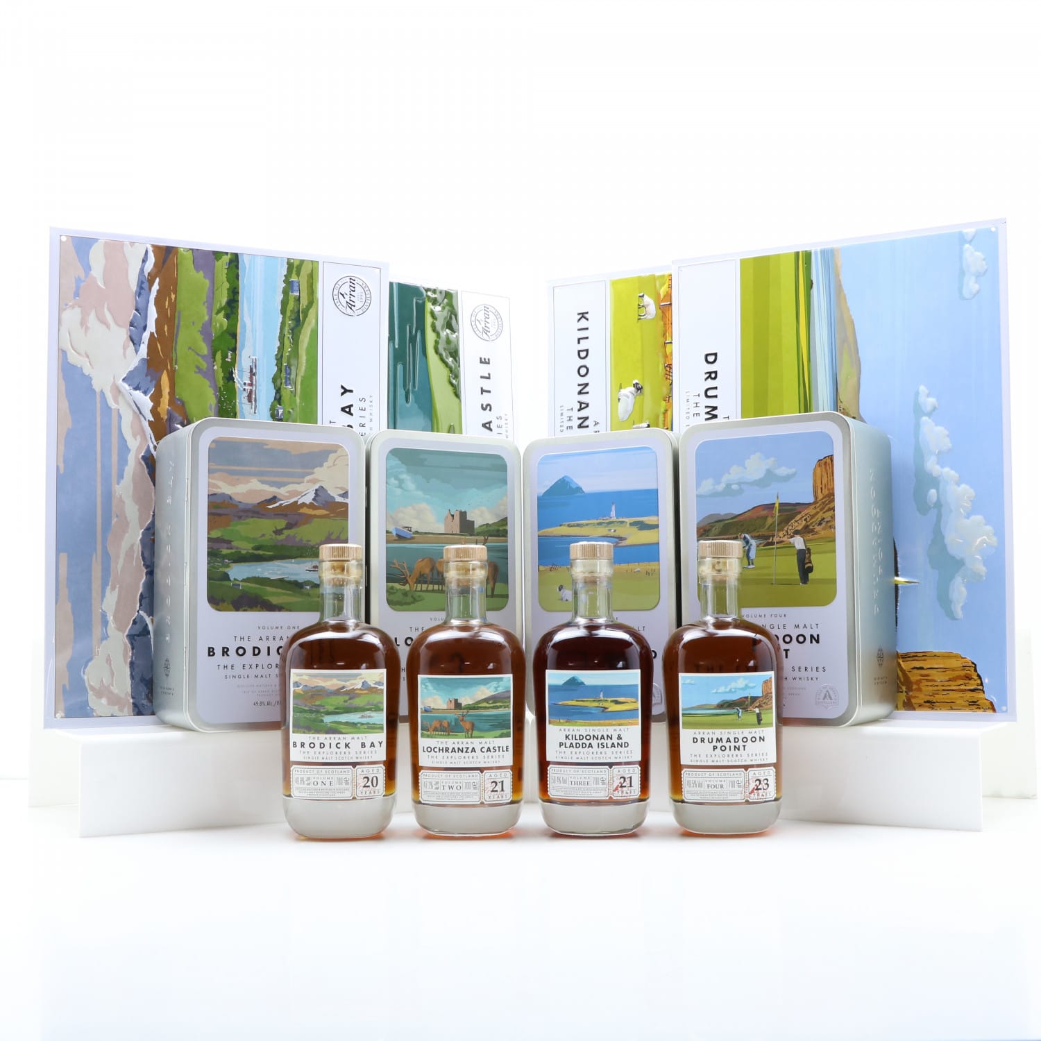 Arran Explorers Series Volume 1-4 with Metal Signs 4 x 70cl | The 142nd ...
