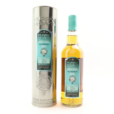 Balmenach Benchmark 18 Year Old, Bourbon Cask, Cask #800410, 2001, Murray McDavid, 50.9% whisky bottle
