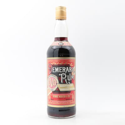 O.V.D. 100° Demerara Rum, 57.1% whisky bottle