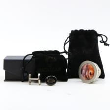MACALLAN CUFF LINKS  ERNIE BUTTON BOTTLE STOPPER