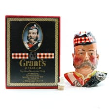 GRANTS 25 YEAR OLD CERAMIC CHARACTER JUG BARREL HANDLE 75CL