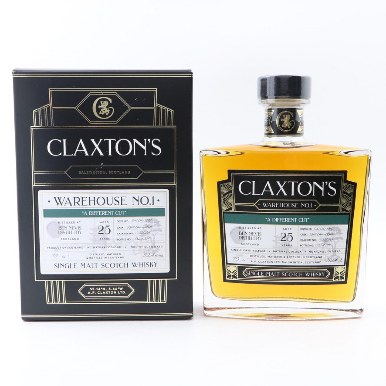 Ben Nevis 1996 25 Year Old Claxton's The 145th Auction Scotch