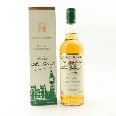 House Of Commons Blend Gordon & MacPhail Signed by Alex Salmond