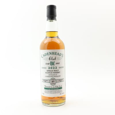 A Highland Distillery 1985 37 Year Old Cadenhead’s Club