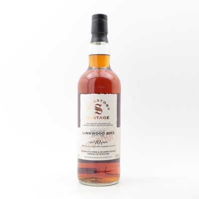 Linkwood 100 Proof Edition #19 10 Year Old, Oloroso Sherry Cask, 2013, Signatory Vintage, 57.1% whisky bottle