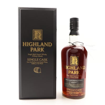 Highland Park 25 Year Old, Sherry Cask, Cask #7363, 2005, 55.5% whisky bottle