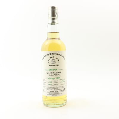 Mortlach The Un-Chillfiltered Collection 11 Year Old, Bourbon Hogshead Cask, Cask #317315 & 317319, 2009, Signatory Vintage, 46% whisky bottle
