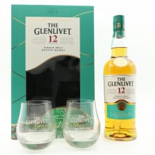 Glenlivet 12 Double Oak Gift Glasses Set
