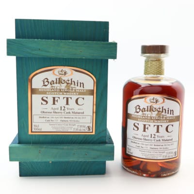 Ballechin Straight From The Cask 2007 12 Year Old Single Cask #173 50cl