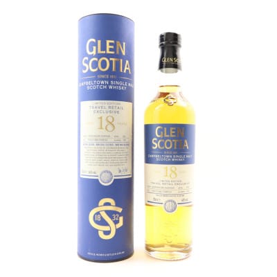 Glen Scotia Travel Retail Exclusive 18 Year Old, 2022, 46% whisky bottle