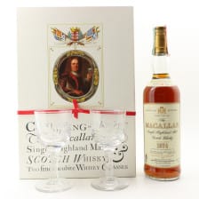 Macallan 18 1974 Jacobite Set 4 Extra Glasses