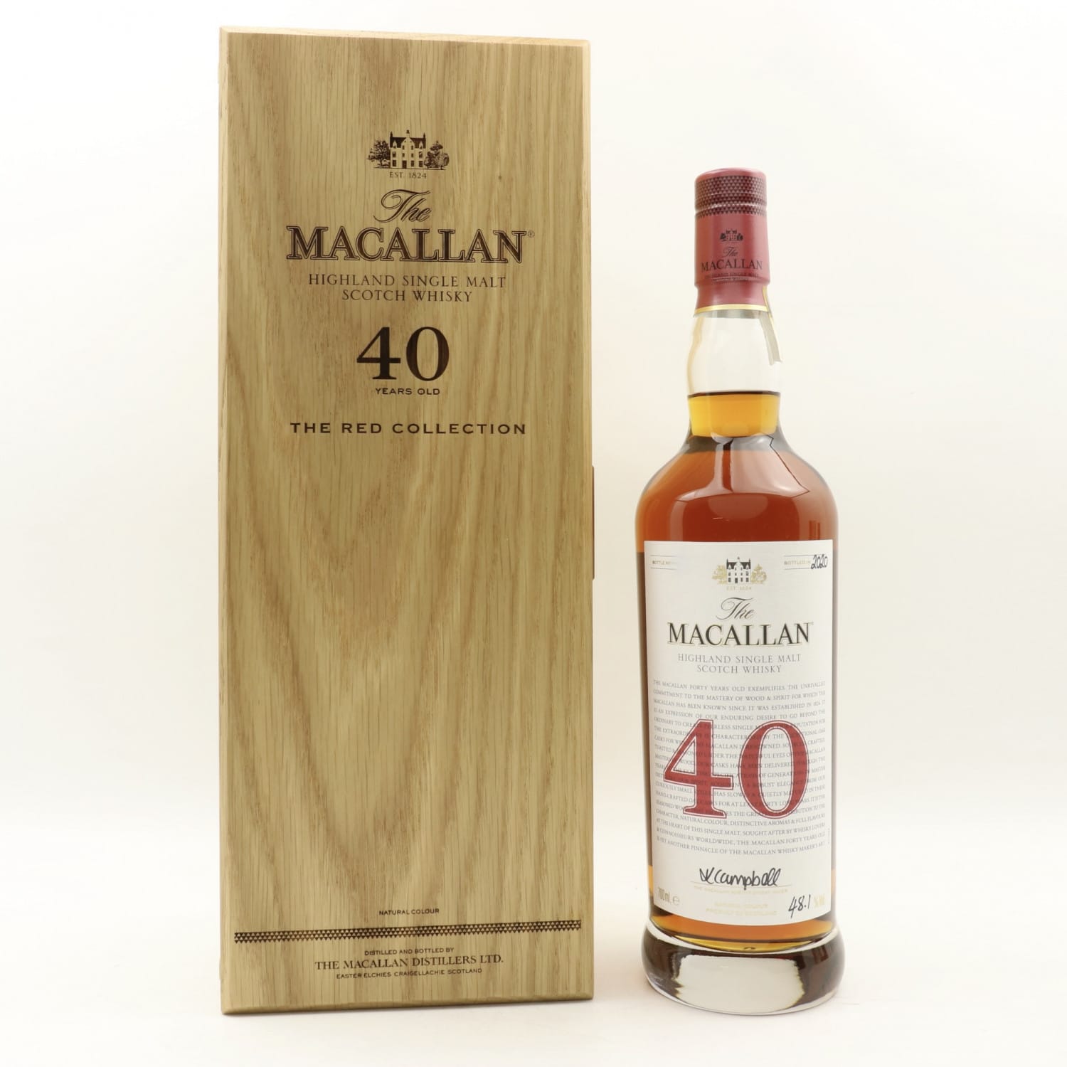 Macallan 40 Year Old The Red Collection | The 139th Auction | Scotch ...
