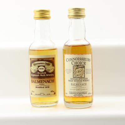 Balmeach 1970 & 1971 Connoisseurs Choice Minis 2 x 5cl