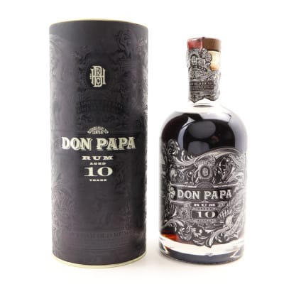 Don Papa 10 Year Old, 43% whisky bottle