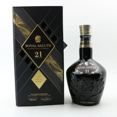Chivas Royal Salute 21 Year Old The Peated Blend Black Flagon