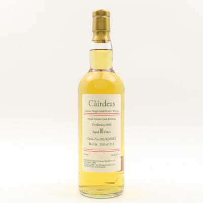 Arran 2005 16 Year Old Cairdeas Private Cask #05/800283