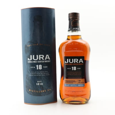 Jura 18 Year Old, Bourbon & Red Wine Cask, 44%, 75cl whisky bottle