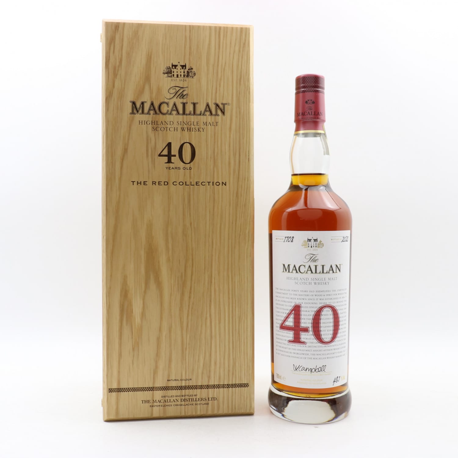 Macallan 40 Year Old The Red Collection | The 142nd Auction | Scotch ...