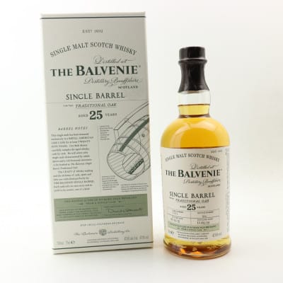 Balvenie Single Barrel Traditional Oak 25 Year Old, American Oak Cask, Cask #3161, 2018, 47.8% whisky bottle