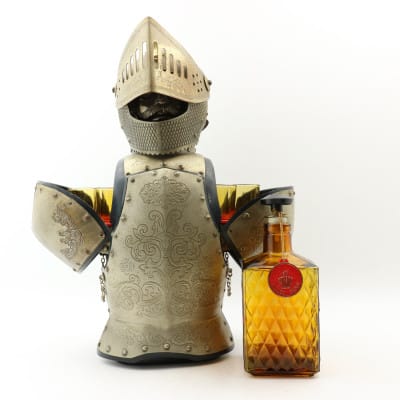 Golden Crown Suit Of Armour Display Cabinet