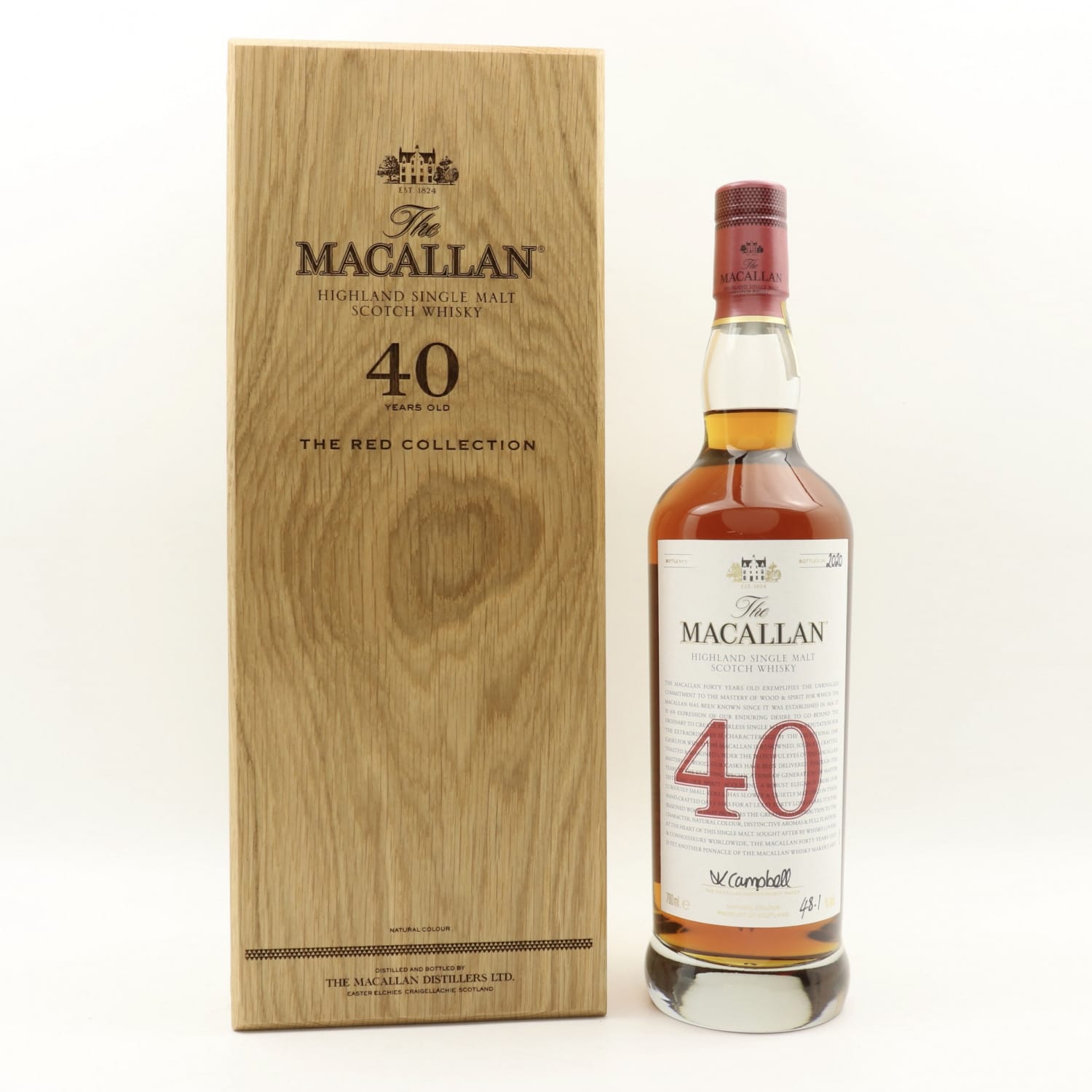 Macallan 40 Year Old The Red Collection | The 138th Auction | Scotch ...