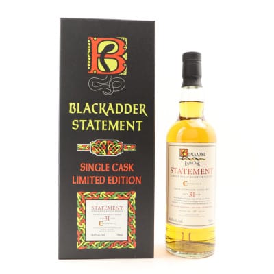 Clynelish Statement 31 Year Old, Oak Cask, Cask #6094, Edition No. 45, 1989, Blackadder, 46.8% whisky bottle