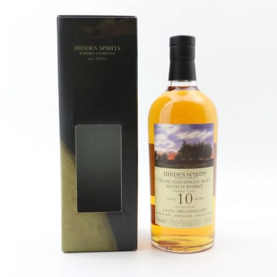 Glen Ord 10 Year Old, Refill Sherry Cask, 2009, Hidden Spirits, 53.3% whisky bottle