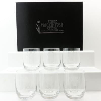 Glencairn Rennie Mackintosh Crystal Whisky Tumblers x 6