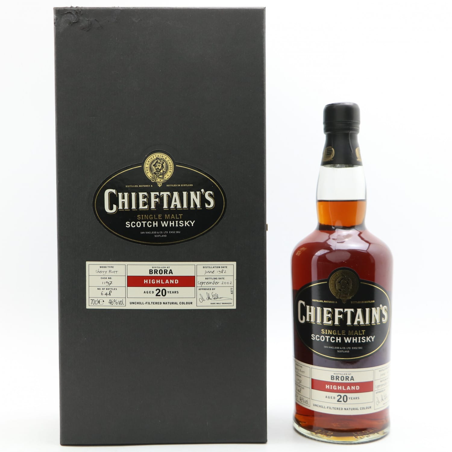 Brora 1982 20 Year Old Chieftain's The 142nd Auction Scotch Whisky