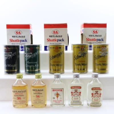 British Airways Spirit & Mixer Sets With Plastic Tumblers 5 x 5cl