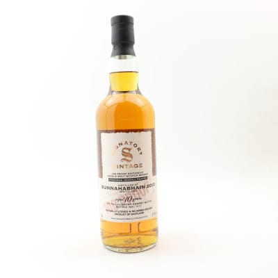 Bunnahabhain Staoisha 10 Year Old, Oloroso Sherry Cask, Cask #1000002, Edition #7, 2013, Signatory Vintage, 57.1% whisky bottle