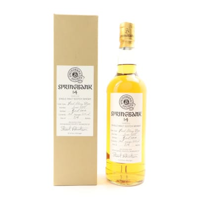 Springbank 1995 14 Year Old Society Bottling