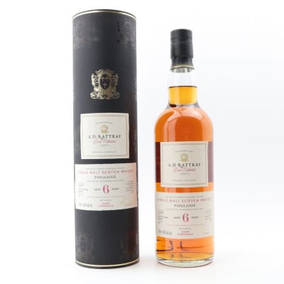 Inchdairnie Finglassie 6 Year Old, Wine Cask, Cask #638, 2018, A.D. Rattray, 60.6% whisky bottle