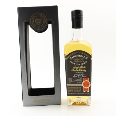Ledaig Authentic Collection 12 Year Old, Bourbon Hogshead Cask, 2008, Cadenhead's, 55.8% whisky bottle