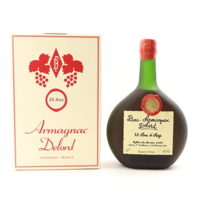 Delord 20 Year Old, 40% whisky bottle