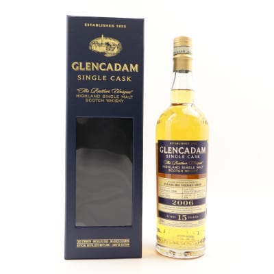 Glencadam Single Cask #15 Year Old, Bourbon Cask, Cask #494, 2021, 60% whisky bottle