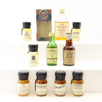 Assorted Minis Including Haig’s Gold Label Spring Cap 10 x 5cl