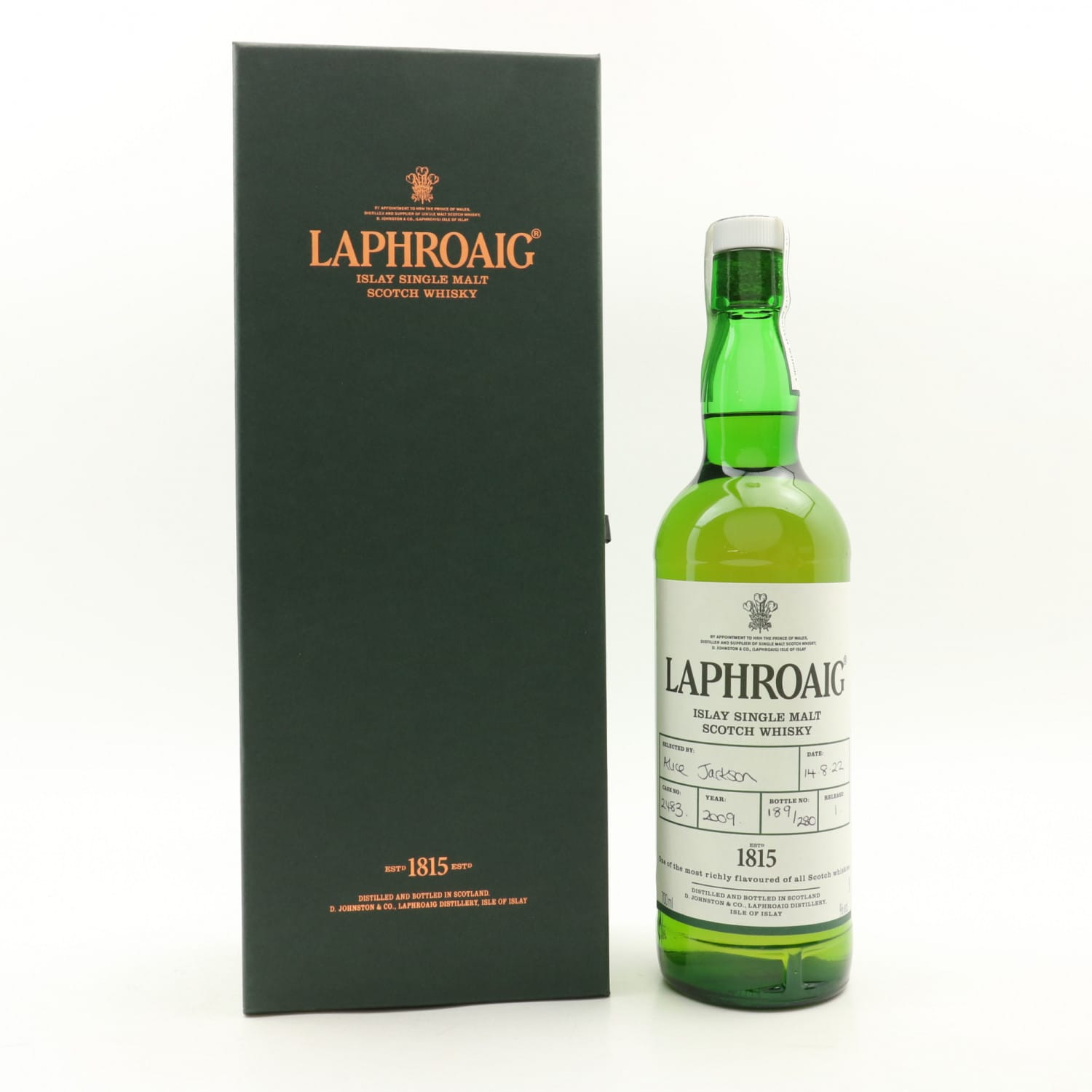 Laphroaig 2009 Single Cask #2483 Hand Filled | The 135th Auction ...