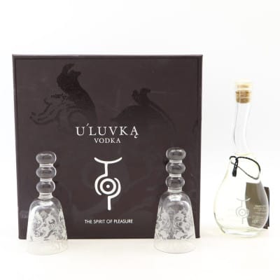 U’Luvka Vodka Gift Set with Glasses 10cl